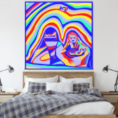 Sandsturm Leinwanddruck (Insitu (Schlafzimmer))