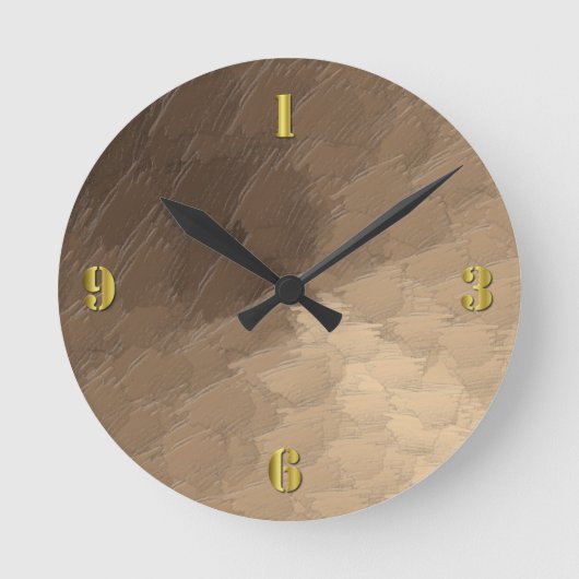 Sandsturm Runde Wanduhr (Vorderseite)