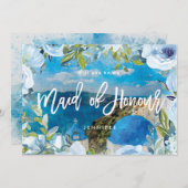 Sandtorini Blumenkarte Trauzeugin Dankeskarte (Vorne/Hinten)