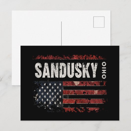 Sandusky Ohio Postkarte (Vorne/Hinten)
