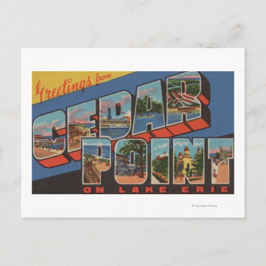 Sandusky, Ohio - See Erie - Cedar Point Postkarte (Vorderseite)