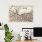 Sandusky, Seneca und Summit Landkreises Poster (Heimbüro)