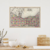 Sandusky, Seneca und Summit Landkreises Poster (Küche)