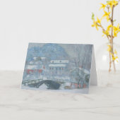 Sandviken Norwegen im Schnee Karte (Gelbe Blume)