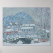 Sandviken Norwegen im Schnee Poster (Vorne)