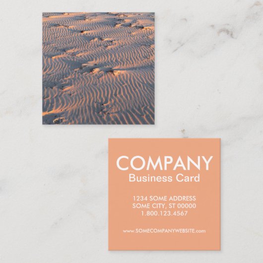 Sandwellen Quadratische Visitenkarte (Vorne/Hinten)