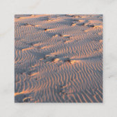 Sandwellen Quadratische Visitenkarte (Vorderseite)