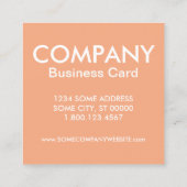 Sandwellen Quadratische Visitenkarte (Rückseite)