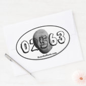 Sandwich-Aufkleber Ovaler Aufkleber (Umschlag)