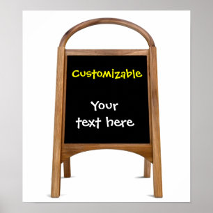 Sandwich aus Holz Poster