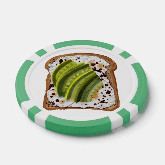 Sandwich avocado pokerchips (Einzeln)