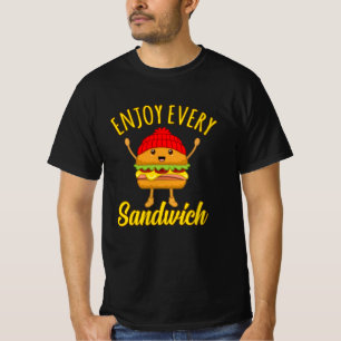 Sandwich Bologna Meat Food Lover Eater T-Shirt