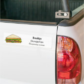 Sandwich Cartoon Illustration Autoaufkleber (Auf Lkw)