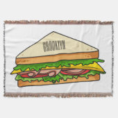 Sandwich Cartoon Illustration Decke (Vorderseite)