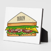 Sandwich Cartoon Illustration Fotoplatte (Seite)