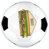 Sandwich Cartoon Illustration Fußball (Gedreht)