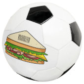 Sandwich Cartoon Illustration Fußball (Dreiviertel)