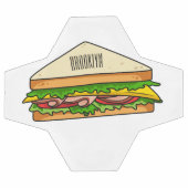 Sandwich Cartoon Illustration Fußball (Flach)
