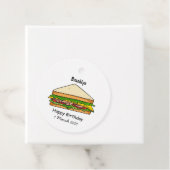 Sandwich Cartoon Illustration Geschenkanhänger (Beispiel)