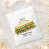 Sandwich Cartoon Illustration Geschenktütchen (Ausgeschnitten)