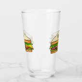 Sandwich Cartoon Illustration Glas (Links)