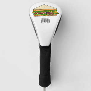 Sandwich Cartoon Illustration Golf Headcover