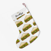 Sandwich Cartoon Illustration Kleiner Weihnachtsstrumpf (Rückseite (Hängend))