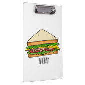 Sandwich Cartoon Illustration Klemmbrett (Rechts)