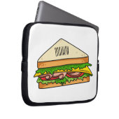 Sandwich Cartoon Illustration Laptopschutzhülle (Vorne Rechts)