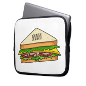 Sandwich Cartoon Illustration Laptopschutzhülle (Vorderseite Links)