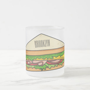 Sandwich Cartoon Illustration Mattglastasse