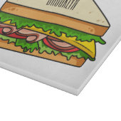 Sandwich Cartoon Illustration Schneidebrett (Ecke)