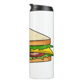 Sandwich Cartoon Illustration Thermosbecher (Nach rechts gedreht)