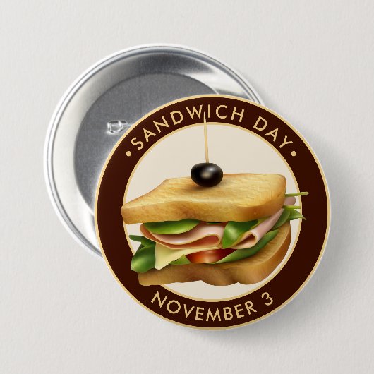 Sandwich Day Button (Vorne & Hinten)