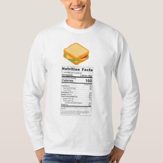 Sandwich Ernährung Erntedank Weihnachten - Männer T-Shirt (Vorderseite)