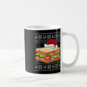 Sandwich Food Lover Xmas Lighting Ugly Sandwich Ch Kaffeetasse