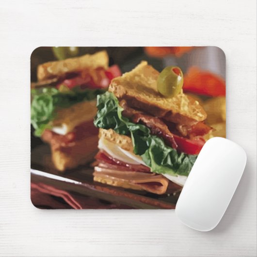 Sandwich-Frage Mousepad (Mit Mouse)