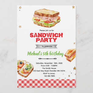 Sandwich-Geburtstags-Einladung Einladung