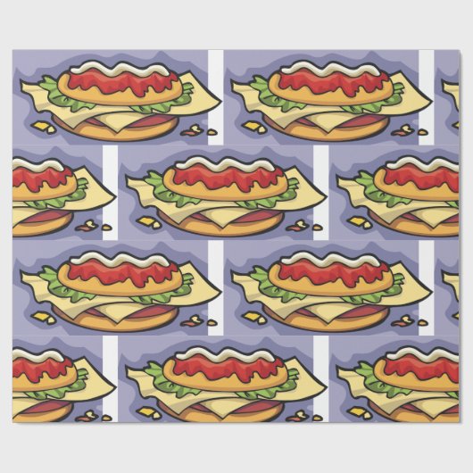 Sandwich Geschenkpapier (Flach)