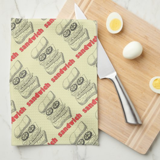 Sandwich Geschirrtuch (Viertel Falte)