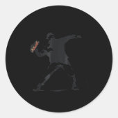 Sandwich Guy, Sandwich Thrower Guy  Runder Aufkleber (Vorderseite)