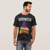 Sandwich Halloween Pun Witch T-Shirt (Vorne ganz)