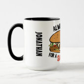 Sandwich individuelle Name Tasse (Links)