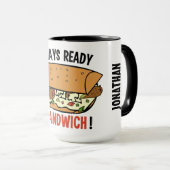 Sandwich individuelle Name Tasse (VorderseiteRechts)