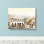 Sandwich-Inseln - ein westlicher Verhandlungspartn Leinwanddruck (Insitu (Holzboden))