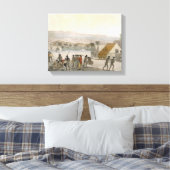 Sandwich-Inseln - ein westlicher Verhandlungspartn Leinwanddruck (Insitu (Schlafzimmer))