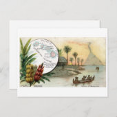 Sandwich Islands, 1889 Vintage Karte (Vorne/Hinten)