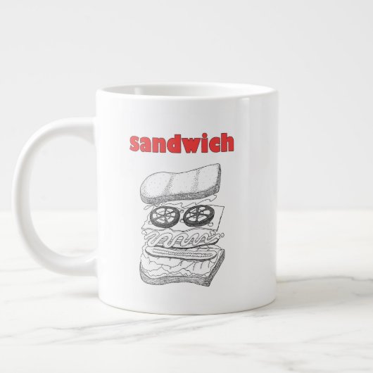 Sandwich Jumbo-Tasse (Links)