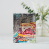 sandwich junk journal Mixed Media Collage Postkarte (Stehend Vorderseite)