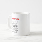 Sandwich Kaffeetasse (Vorderseite Links)